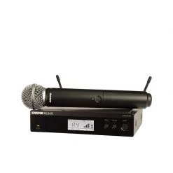 Wireless Systems Shure BLX24R/SM58 Wireless Rack-mount Vocal System With SM58, H10 Frequency 542MHz-572MHz