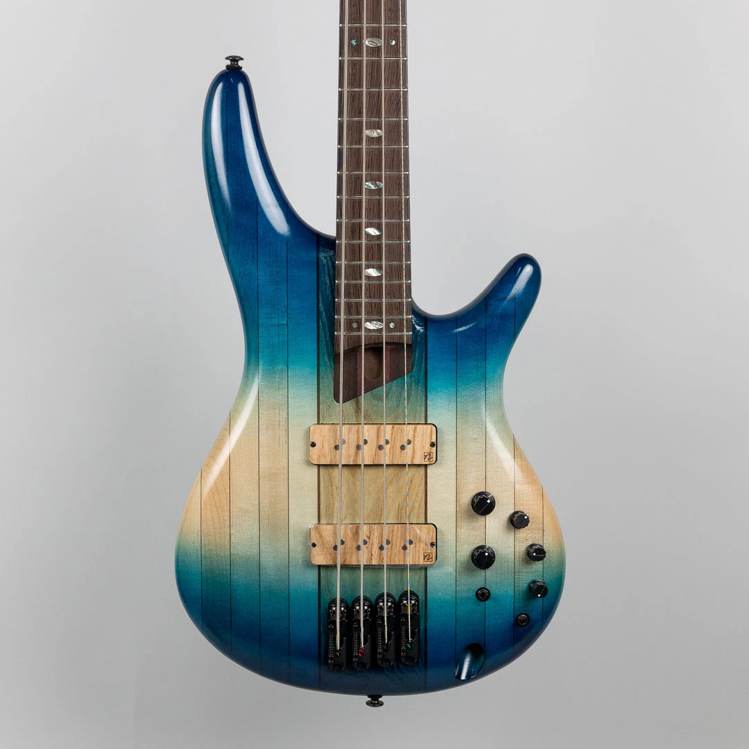 Bass Guitars Ibanez SR4CMLTD-CIL SR Premium 4-String Bass In Caribbean Islet Low Gloss 3 Bass Guitars Ibanez SR4CMLTD-CIL SR Premium 4-String Bass In Caribbean Islet Low Gloss