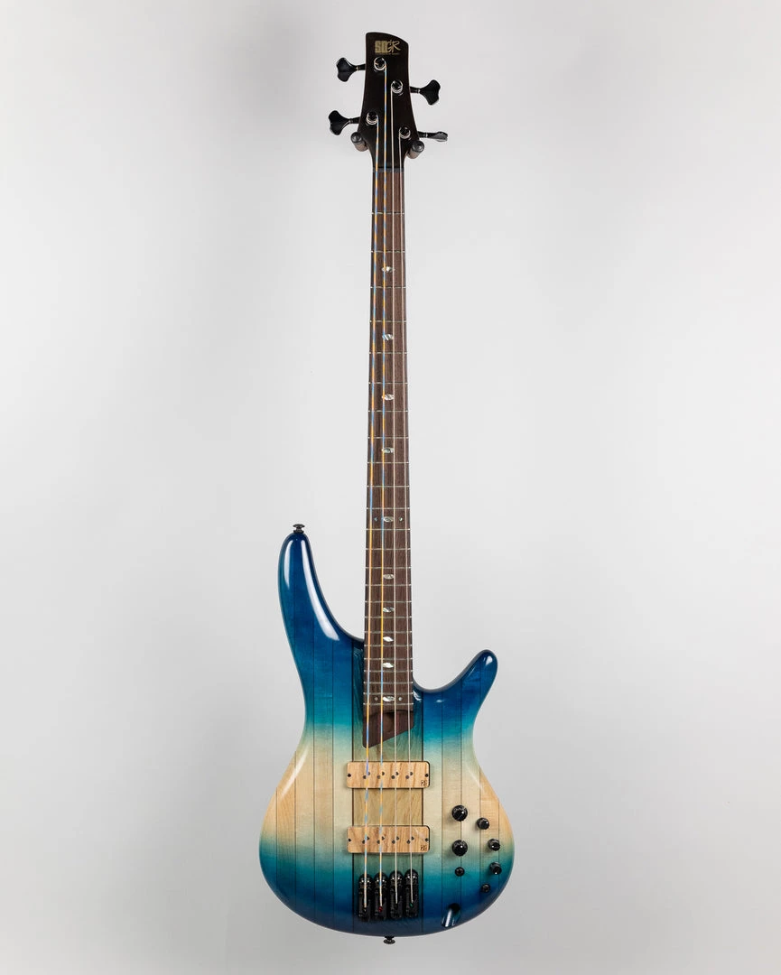 Bass Guitars Ibanez SR4CMLTD-CIL SR Premium 4-String Bass In Caribbean Islet Low Gloss 4 Bass Guitars Ibanez SR4CMLTD-CIL SR Premium 4-String Bass In Caribbean Islet Low Gloss