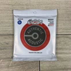 Martin MA550T Authentic Acoustic Lifespan 2.0 Phosphor Bronze Guitar Strings, Medium Gauge .013-.056 String Sets