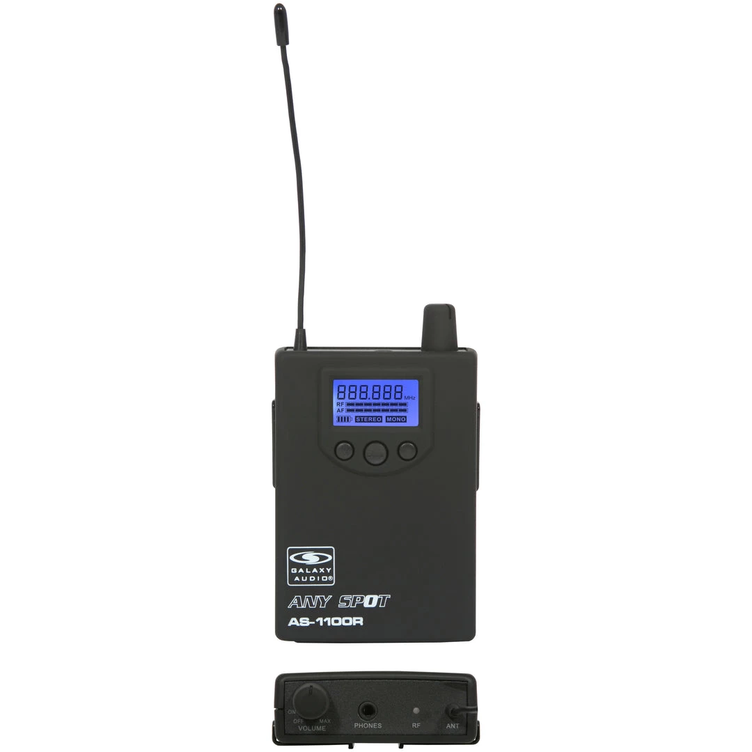 Galaxy Audio AS-1100 120 Channel Stereo Wireless Personal In-Ear Monitor System Wireless Systems 6 Galaxy Audio AS-1100 120 Channel Stereo Wireless Personal In-Ear Monitor System Wireless Systems
