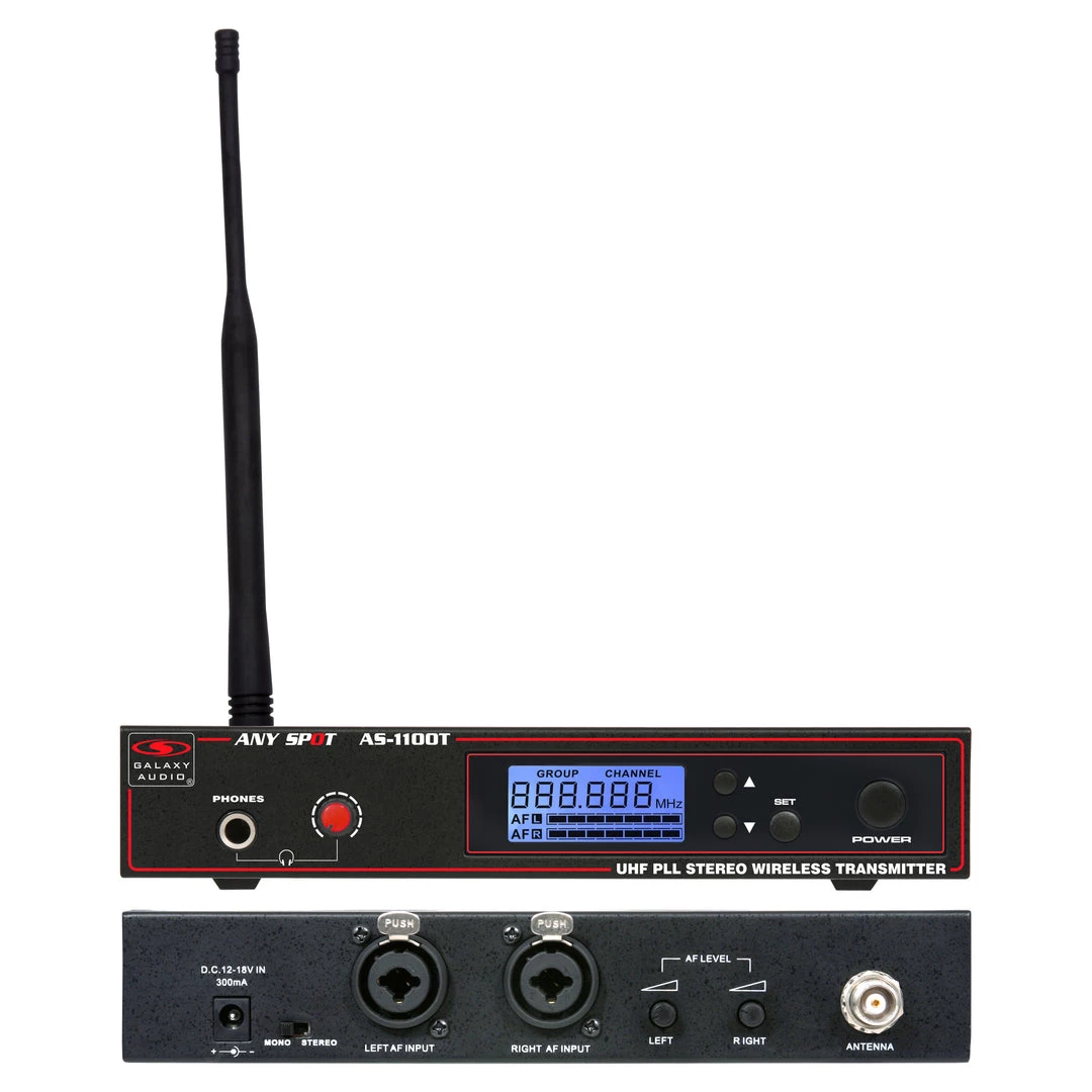 Galaxy Audio AS-1100 120 Channel Stereo Wireless Personal In-Ear Monitor System Wireless Systems 7 Galaxy Audio AS-1100 120 Channel Stereo Wireless Personal In-Ear Monitor System Wireless Systems