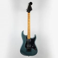 Squier Contemporary Stratocaster HH FR In Gunmetal Metallic Electric Guitars