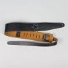 Henry Heller 2" Leather Black With Vintage Blue Star Cut Out Guitar Strap Fretted Accessories 1 Henry Heller 2" Leather Black With Vintage Blue Star Cut Out Guitar Strap Fretted Accessories