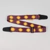 Henry Heller 2" Polyester Sublimation Sun Design Guitar Strap, Red