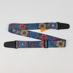 Henry Heller 2" Polyester Sublimation Mandala Flower Design Guitar Strap Fretted Accessories