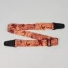 Henry Heller 2" Polyester Hawaiian Girl Design Guitar Strap, Burgundy And Coral Fretted Accessories