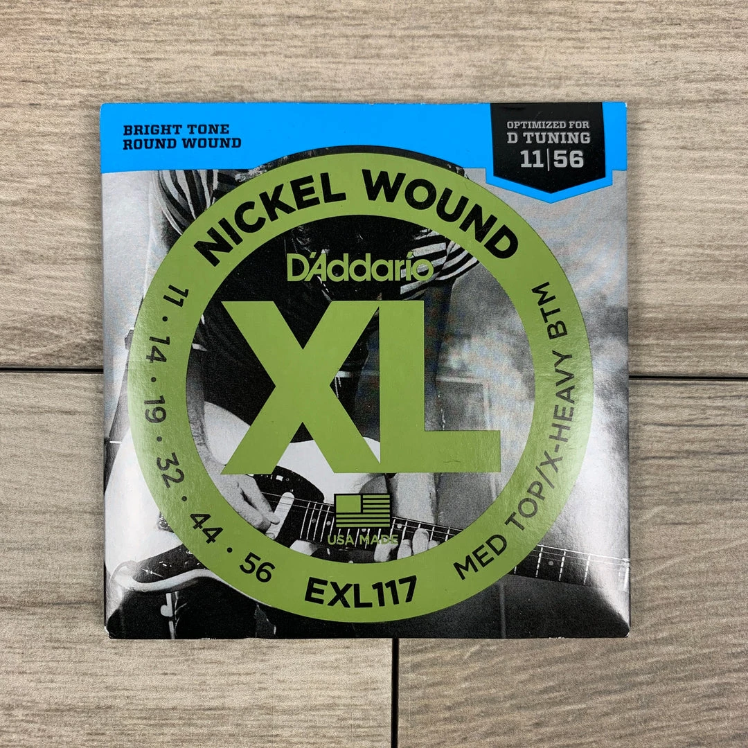 D'Addario EXL117 Nickel Wound Electric Guitar Strings, 11-56, Medium Top/Extra Heavy Bottom 3 D'Addario EXL117 Nickel Wound Electric Guitar Strings, 11-56, Medium Top/Extra Heavy Bottom