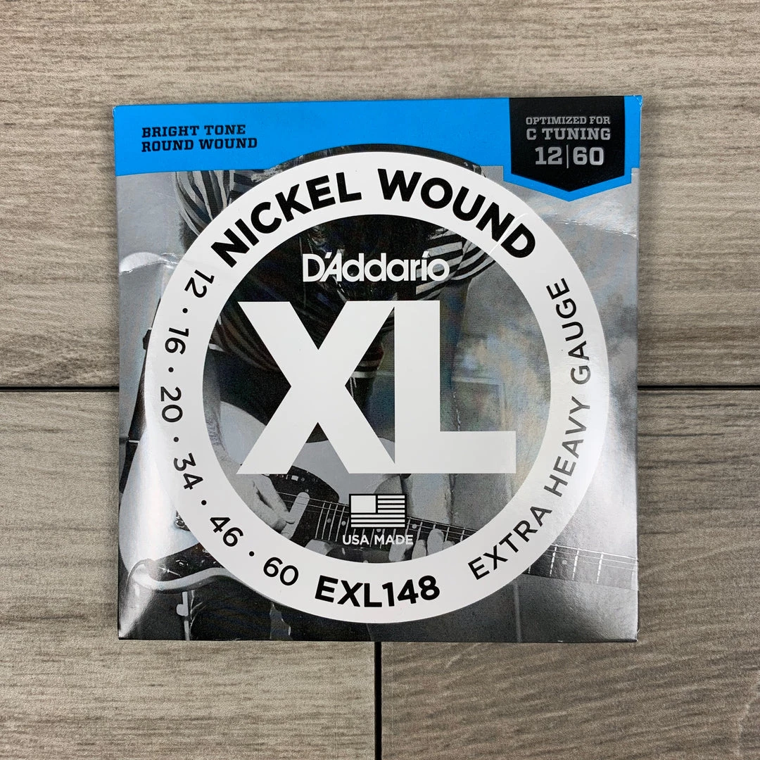 D'Addario EXL148 Nickel Wound Electric Guitar Strings, 12-60, Extra Heavy Set String Sets 3 D'Addario EXL148 Nickel Wound Electric Guitar Strings, 12-60, Extra Heavy Set String Sets