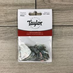 Fretted Accessories Taylor Celluloid 351 Picks, Abalone, 12-Pack, 1.21mm