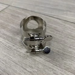 Selmer Bb Bass Clarinet Ligature, Nickel Finish Woodwind Accessories