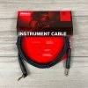 D'Addario Custom Series Instrument Cable, 1/4" Straight To Right Angle, 10ft Fretted Accessories 2 D'Addario Custom Series Instrument Cable, 1/4" Straight To Right Angle, 10ft Fretted Accessories