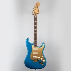 Squier 40th Anniversary Stratocaster, Gold Edition In Lake Placid Blue Electric Guitars