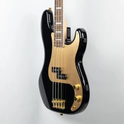 Bass Guitars Squier 40th Anniversary Precision Bass, Gold Edition In Black