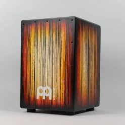Meinl Headliner Series String Cajon, Tiger Striped Amber Hand Percussion