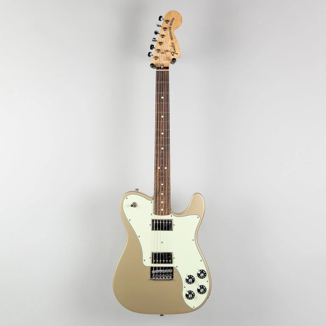 Used 2018 Fender Chris Schiflett Telecaster Deluxe In Shoreline Gold 4 Used 2018 Fender Chris Schiflett Telecaster Deluxe In Shoreline Gold