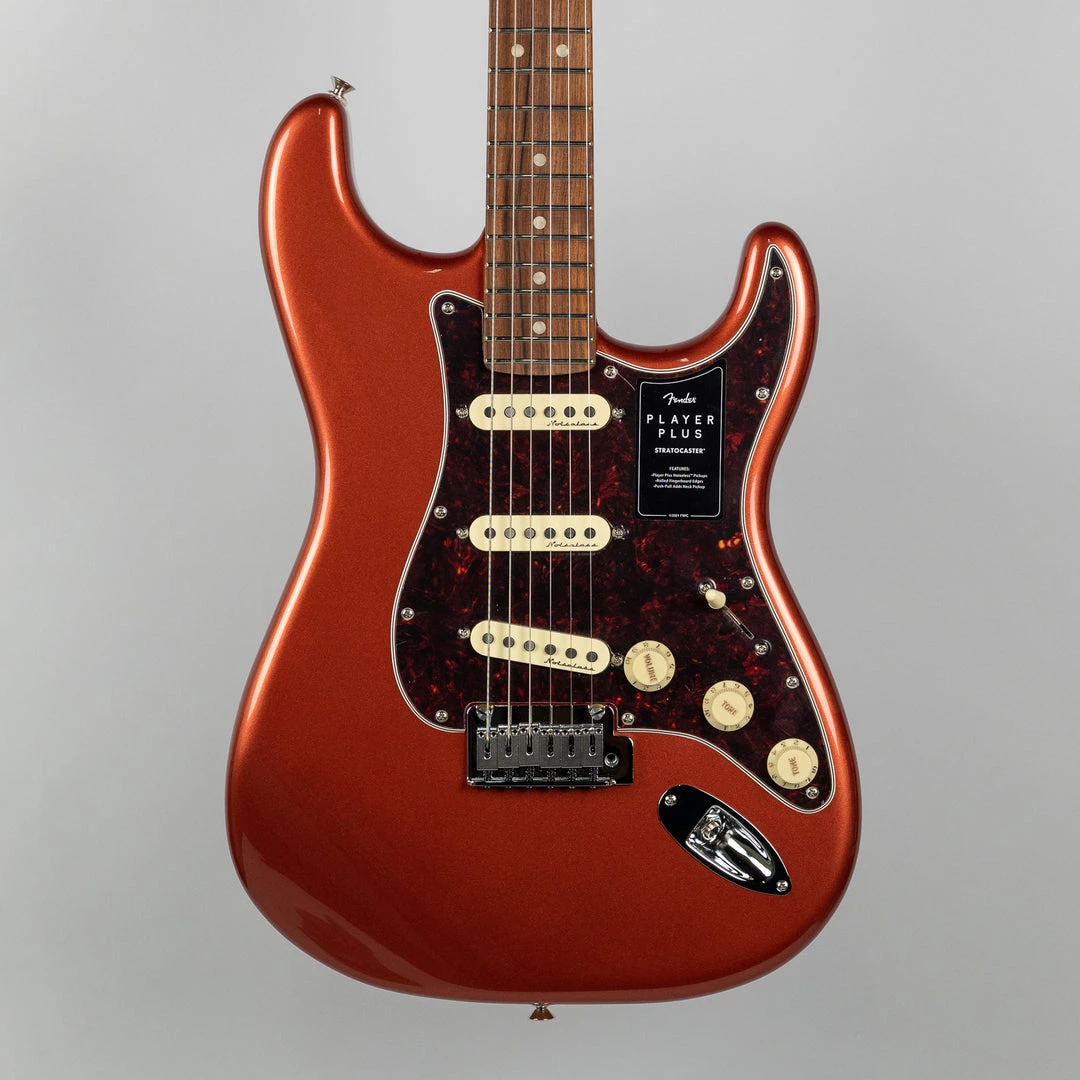Fender Player Plus Stratocaster In Aged Candy Apple Red (MX21135646) Electric Guitars 3 Fender Player Plus Stratocaster In Aged Candy Apple Red (MX21135646) Electric Guitars