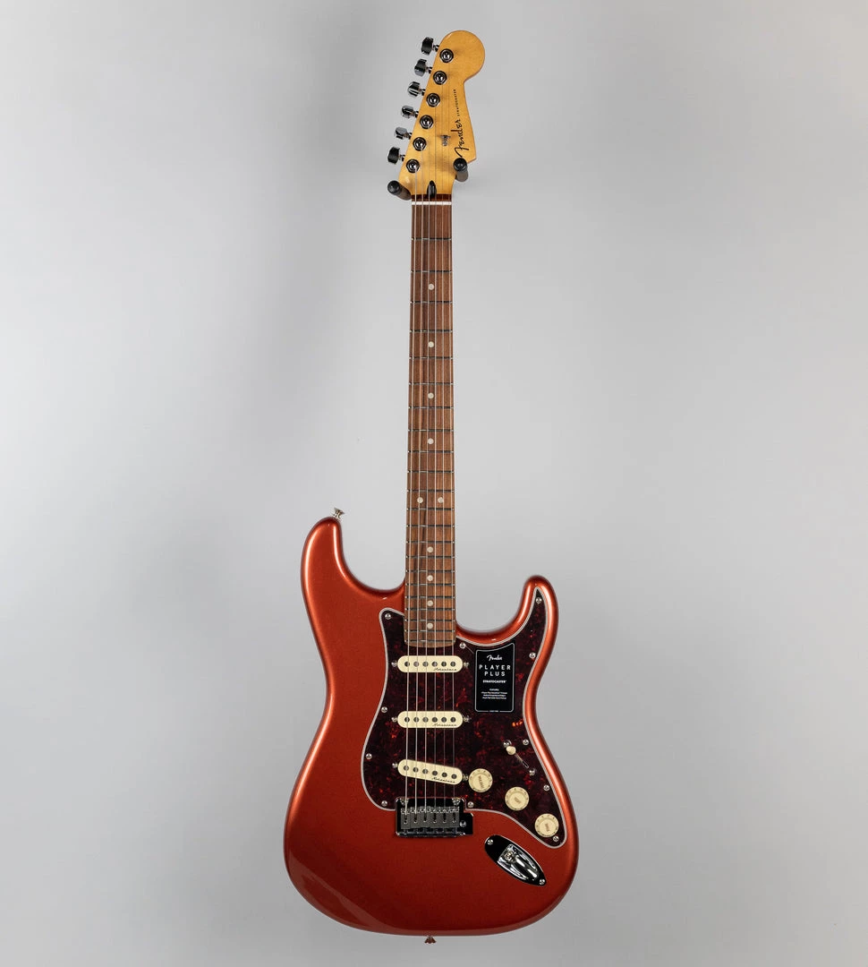 Fender Player Plus Stratocaster In Aged Candy Apple Red (MX21135646) Electric Guitars 4 Fender Player Plus Stratocaster In Aged Candy Apple Red (MX21135646) Electric Guitars