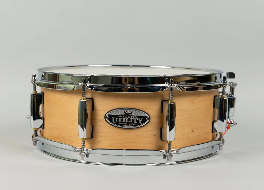 Pearl MUS1350M/C224 Modern Utility 5" X 13" Maple Snare Drum, Matte Natural Snare Drums 4 Pearl MUS1350M/C224 Modern Utility 5" X 13" Maple Snare Drum, Matte Natural Snare Drums