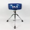 Drum Hardware Pork Pie Round Drum Throne, Blue Sparkle Sides/Blue Swirl Top