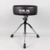 Drum Hardware Pork Pie Round Drum Throne, Black Sides/Black Crush Top 2 Drum Hardware Pork Pie Round Drum Throne, Black Sides/Black Crush Top