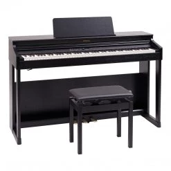 Roland RP701 Digital Piano In Contemporary Black W/Stand, Bench, & Pedal Unit Digital Pianos