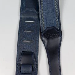 Taylor Blue Denim 2.5" Guitar Strap, Navy Edge