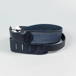 Taylor Blue Denim 2.5" Guitar Strap, Navy Edge