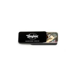Taylor DarkTone Series Pick Tin Sampler Pack Fretted Accessories