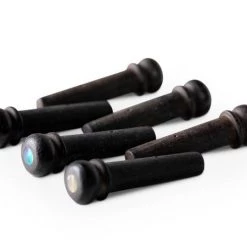 Taylor Ebony Bridge Pins W/Abalone Dots, 6-Pack Guitar & Bass Parts