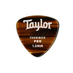 Fretted Accessories Taylor Premium 346 Thermex Pro Picks, Tortoise Shell, 6-Pack, 1.50mm