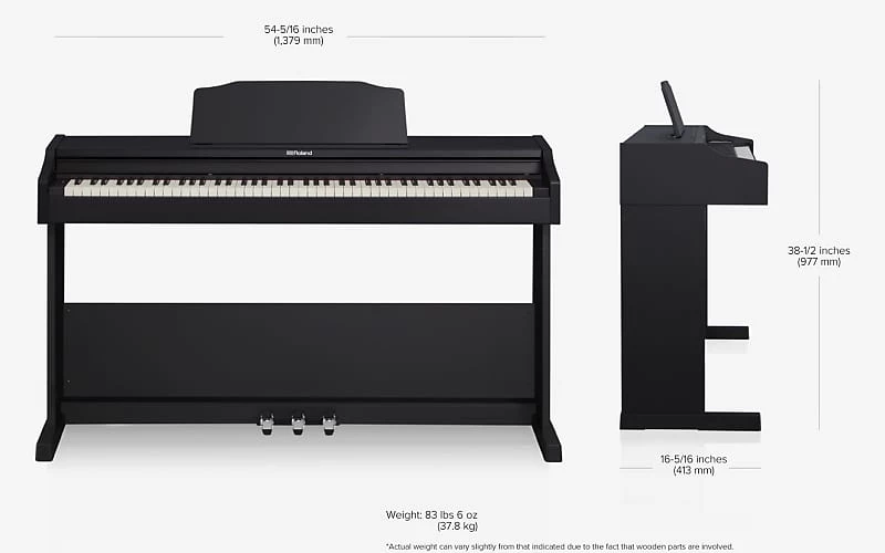 Digital Pianos Roland RP-102 Digital Piano, Stand & Pedal Unit Included, In Black 12 Digital Pianos Roland RP-102 Digital Piano, Stand & Pedal Unit Included, In Black