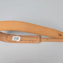 Fretted Accessories Levy's MV317DAW-NAT Deluxe Series 2 1/2" Veg-Tan Leather Guitar Strap In Tan