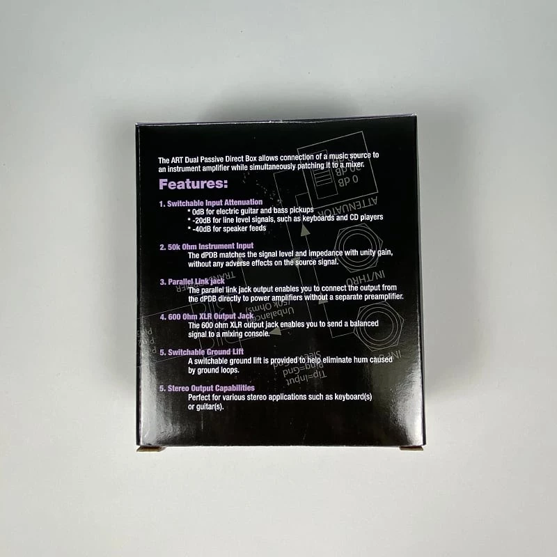 ART DPDB Dual Passive Direct Box 6 ART DPDB Dual Passive Direct Box