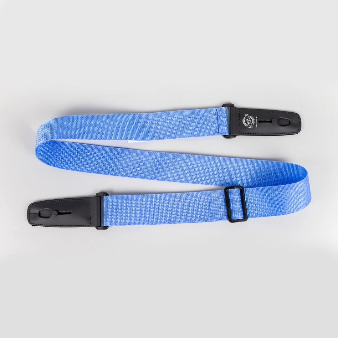 Fretted Accessories Lock-It Poly Pro Series 2" Guitar Strap In Pacific Blue 3 Fretted Accessories Lock-It Poly Pro Series 2" Guitar Strap In Pacific Blue
