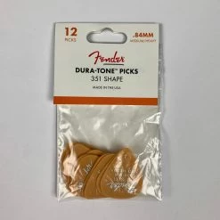 Fender Dura-Tone Delrin Pick, 351-Shape, Med. Heavy, 12-Pack, Butterscotch Blonde