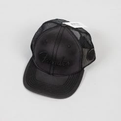 Fretted Accessories Fender Blackout Trucker Hat In Black