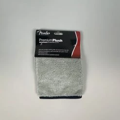 Fender Premium Plush Microfiber Polishing Cloth, Grey Fretted Accessories