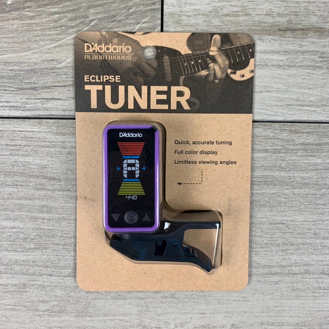 Woodwind Accessories D'Addario Eclipse CT17 Headstock Tuner In Purple 3 Woodwind Accessories D'Addario Eclipse CT17 Headstock Tuner In Purple