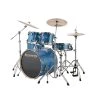 Ludwig Element Evolution Series 5 Piece Drum Set With Cymbals, In Blue Sparkle Drum Sets