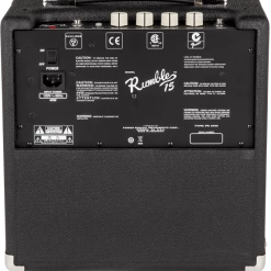 Fender Rumble 15 (V3), 120V, Bass Amp Black/Silver Guitar & Bass Amps