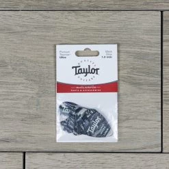 Taylor Premium 351 Thermex Ultra Picks, Black Onyx, 6-Pack, 1.0 Mm