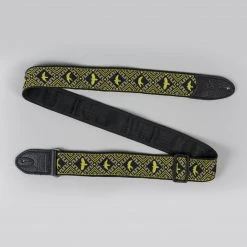 Fretted Accessories Paul Reed Smith Jacquard Hootenanny Style Guitar Strap With Yellow Birds