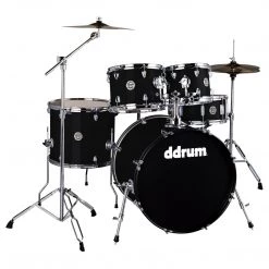 Drum Sets Ddrum D2 522 5-Piece Complete Drum Set In Midnight Black
