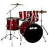 Drum Sets Ddrum D2 522 5-Piece Complete Drum Set In Red Sparkle