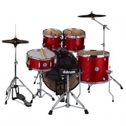 Drum Sets Ddrum D2 522 5-Piece Complete Drum Set In Red Sparkle