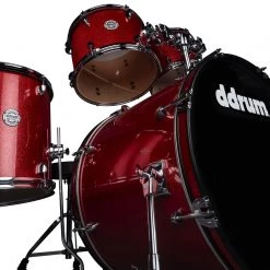 Drum Sets Ddrum D2 522 5-Piece Complete Drum Set In Red Sparkle