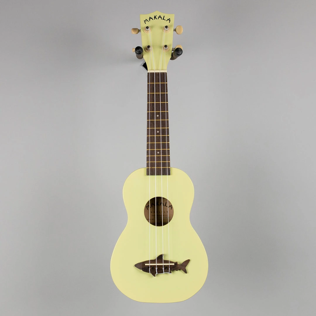 Ukuleles Kala Makala Soprano Shark Ukulele, Coral Yellow 3 Ukuleles Kala Makala Soprano Shark Ukulele, Coral Yellow