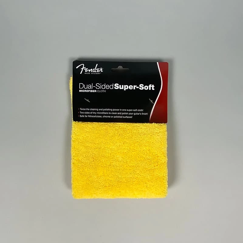 Fender Super-Soft, Dual-Sided Microfiber Cloth, Yellow 3 Fender Super-Soft, Dual-Sided Microfiber Cloth, Yellow