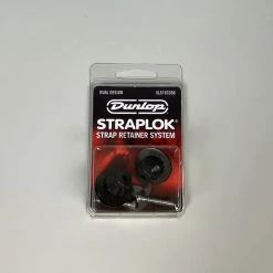 Fretted Accessories Dunlop Straplok Dual Design Strap Retainers, Black